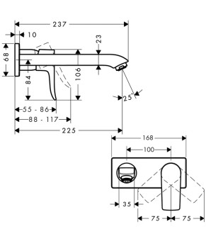 Смеситель Hansgrohe Metris 31086000