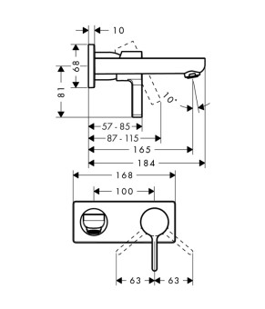 Смеситель Hansgrohe Metris S 31162000