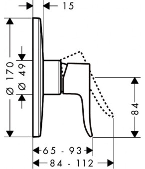 Смеситель Hansgrohe Metris 31652000