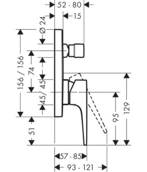 Смеситель Hansgrohe Metropol 32546340