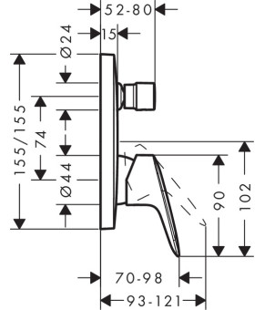 Смеситель Hansgrohe Logis 71407000
