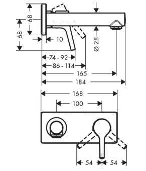 Смеситель Hansgrohe Talis S 72110000