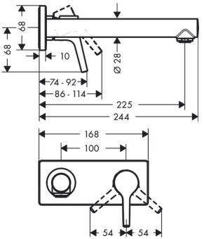 Смеситель Hansgrohe Talis S 72111000