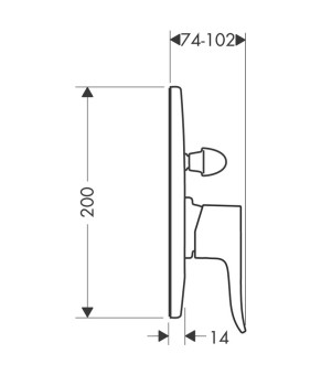 Смеситель Hansgrohe Metris 31484000