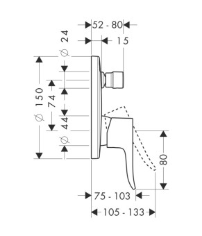 Смеситель Hansgrohe Metris 31493000