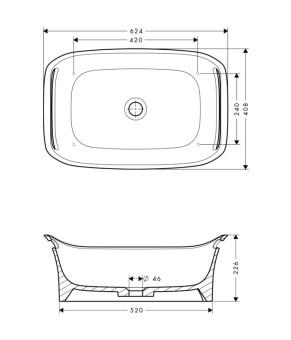 Раковина Axor Urquiola 11300000