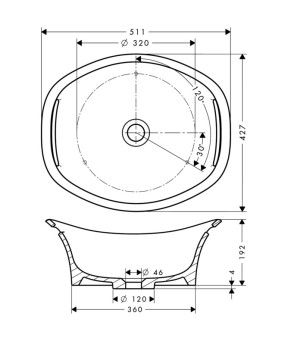 Раковина Axor Urquiola 11301000