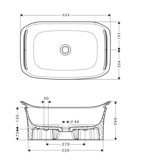Раковина Axor Urquiola 11302000