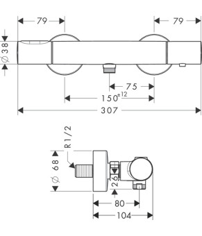Смеситель Axor Citterio M 34635820