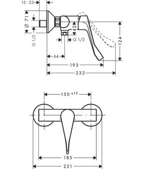 Смеситель Hansgrohe Focus 31916000
