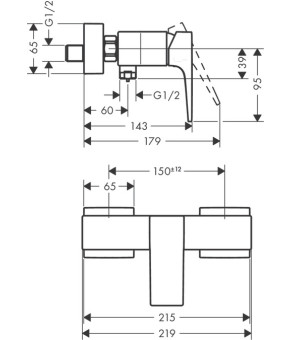 Смеситель Hansgrohe Metropol 32560000