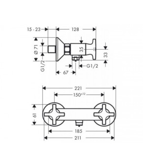 Смеситель Hansgrohe Logis Classic 71260000