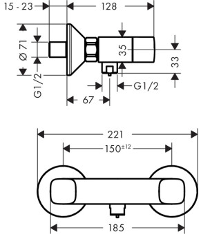 Смеситель Hansgrohe Logis 71263000