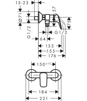 Смеситель Hansgrohe Logis 71601000
