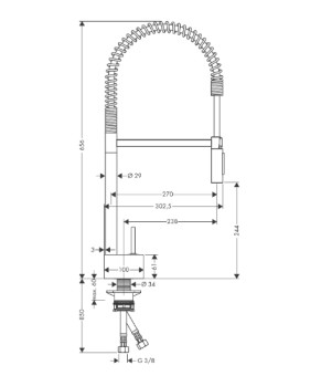 Смеситель Axor Starck 12803000