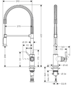 Смеситель Axor Montreux 16585000