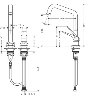 Смеситель Axor Citterio 34823000