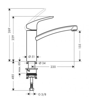 Смеситель Hansgrohe Focus 31816000