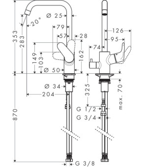 Смеситель Hansgrohe Focus 31823000