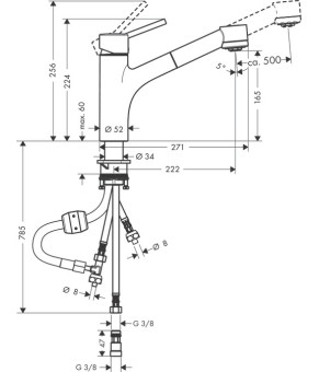 Смеситель Hansgrohe Talis S 32842000