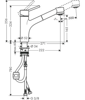 Смеситель Hansgrohe Talis S 32845000