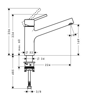Смеситель Hansgrohe Talis S 32857000