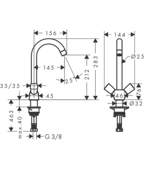 Смеситель Hansgrohe Logis 71280000