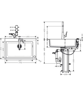 Кухонная комбинация Hansgrohe C51-F660-02 43213000
