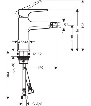 Смеситель Hansgrohe Metropol 32520140