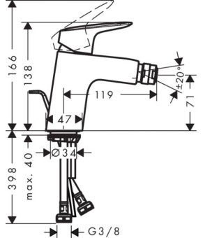 Смеситель Hansgrohe Logis 71203000
