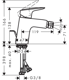 Смеситель Hansgrohe Logis 71204000