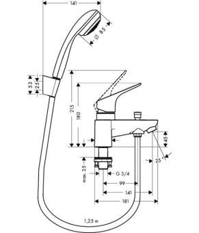 Смеситель Hansgrohe Focus 31521000