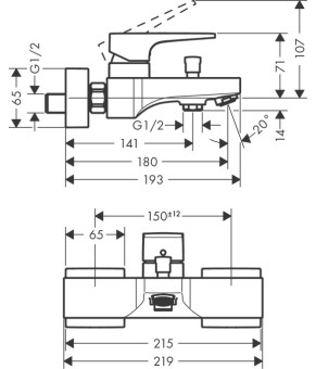 Смеситель Hansgrohe Metropol 32540700