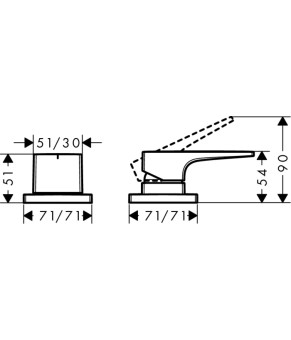 Смеситель Hansgrohe Metropol 32548000
