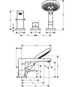 Смеситель Hansgrohe Metropol 32550000