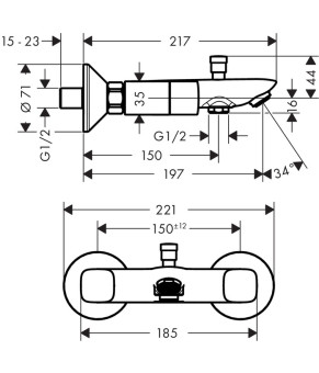 Смеситель Hansgrohe Logis 71243000