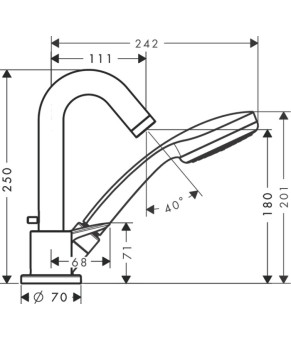 Смеситель Hansgrohe Logis 71310000