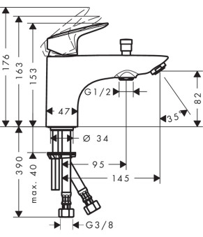 Смеситель Hansgrohe Logis 71315000