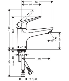 Смеситель Hansgrohe Novus 71322000