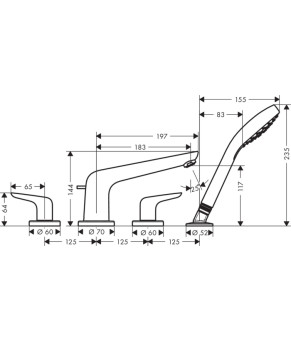 Смеситель Hansgrohe Novus 71333000