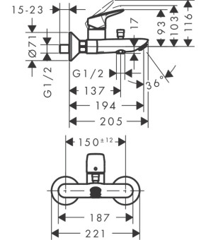 Смеситель Hansgrohe Logis 71401000