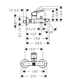 Смеситель Hansgrohe Logis 71413000