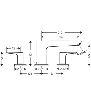Смеситель Hansgrohe Talis E 71747000