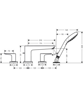 Смеситель Hansgrohe Talis E 71748340