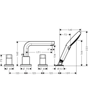 Смеситель Hansgrohe Metris S 31443000