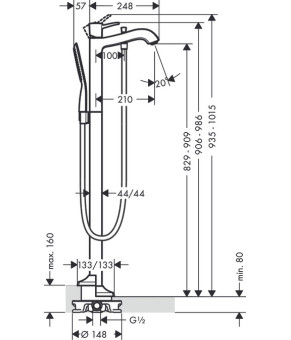 Смеситель Hansgrohe Metropol Classic 31445090