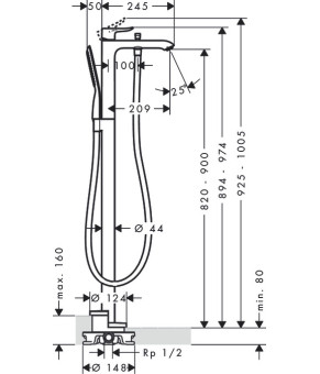 Смеситель Hansgrohe Metris 31471000