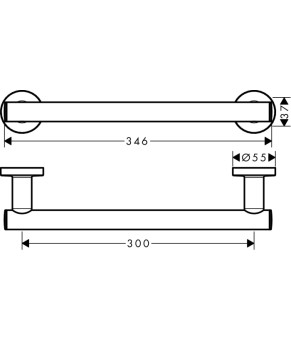 Поручень Hansgrohe Logis 41713000