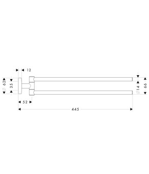 Полотенцедержатель Hansgrohe Logis 40512820