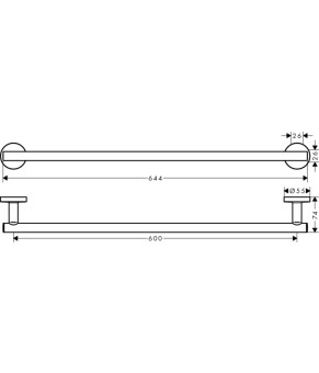 Набор аксессуаров Hansgrohe Logis Universal 41728000